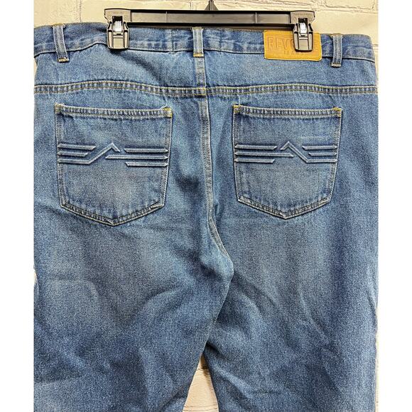 Revolve Mens Vintage Bootcut Jeans Size 38X32 100% Cotton - Picture 6 of 9